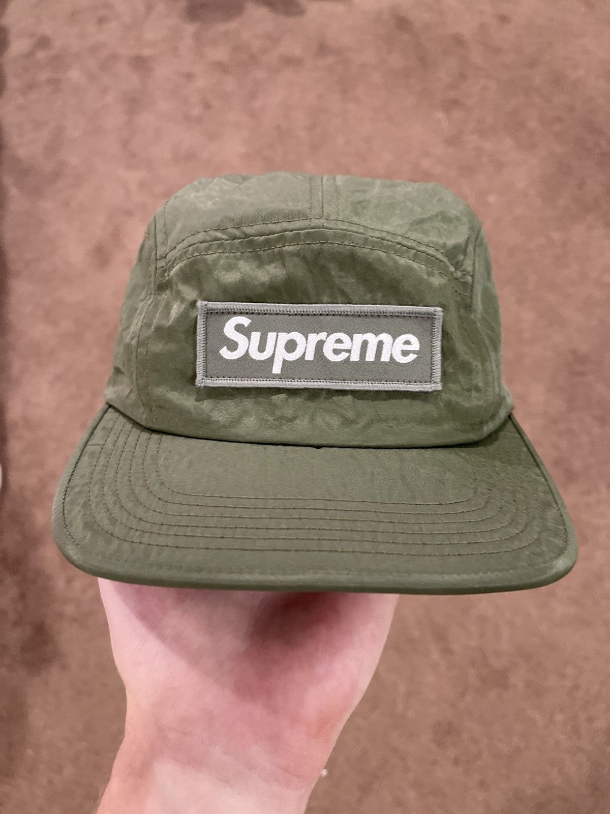 Supreme Style Nylon Cap 127 Olive detail 2