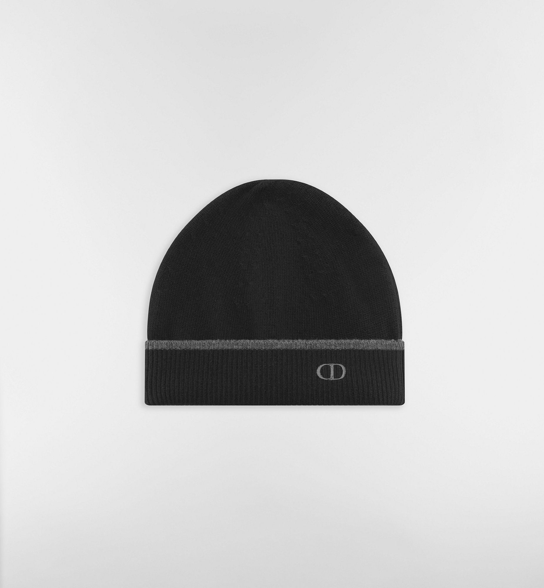 Dior Style Wool Beanie 132 Charcoal detail 4