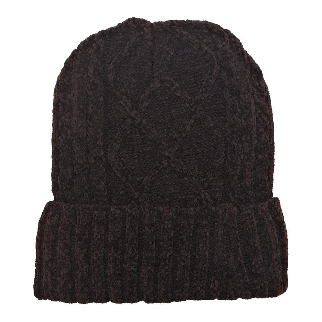 ALD Style Wool Beanie 137 Chocolate detail 3