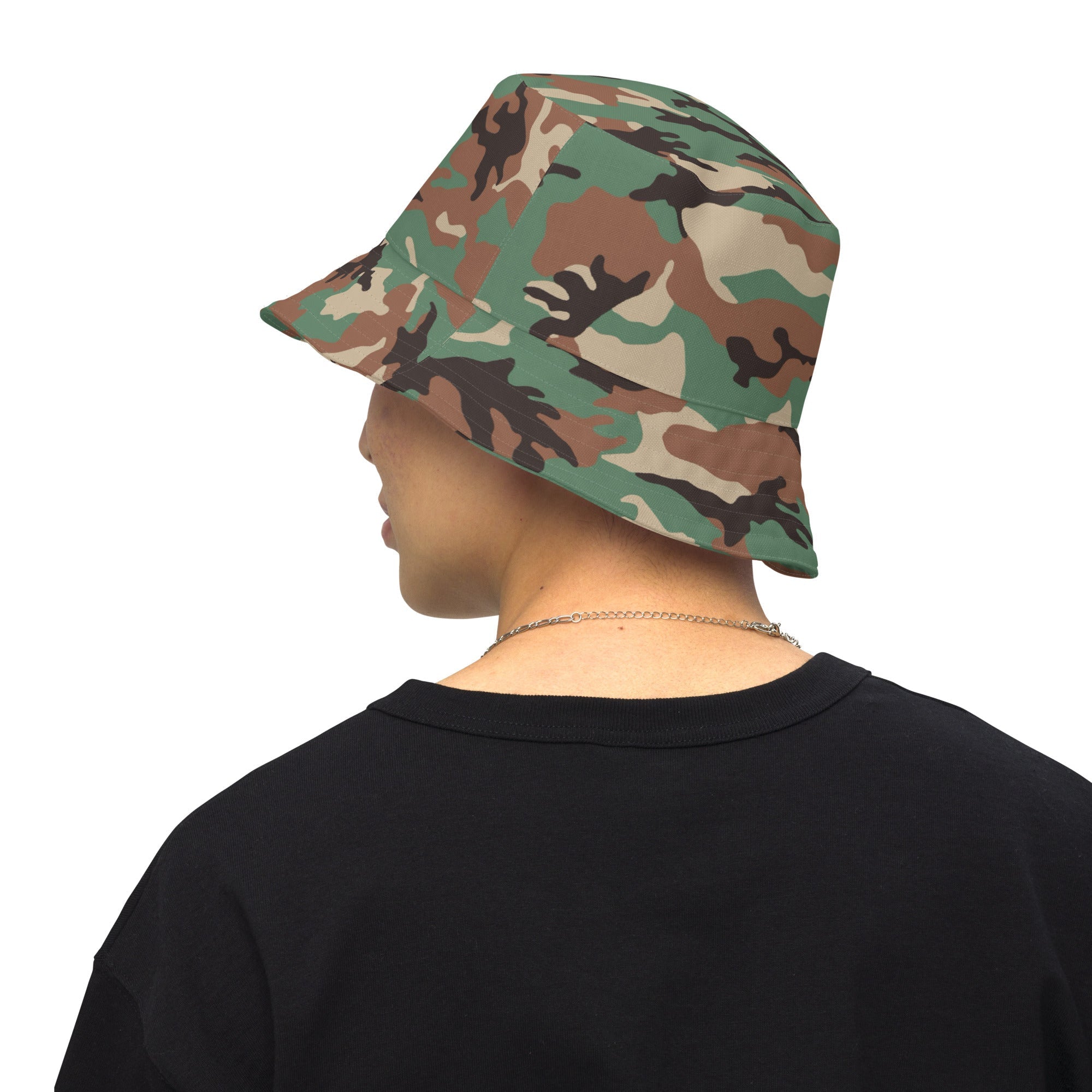 Sup Reversible Camo Bucket Woodland Camo detail 2