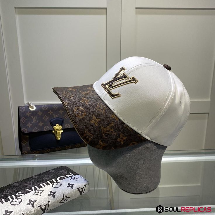 LV Style Box Logo Cap 142 Bone detail 4