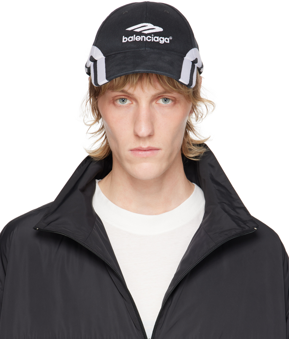 Balenciaga Style Sport Cap 143 Chocolate detail 3