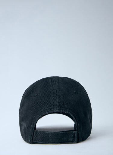Balenc Style BB Cap Worn Out Faded Black detail 2
