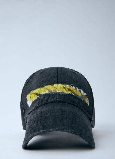 Balenc Style BB Cap Worn Out Faded Black detail 3