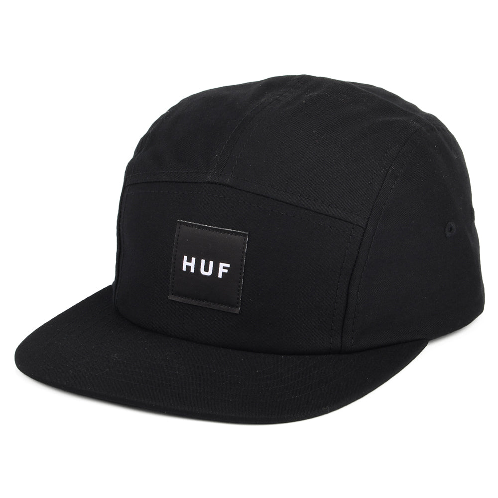 Essentials Style 5-Panel Cap 150 Black detail 3