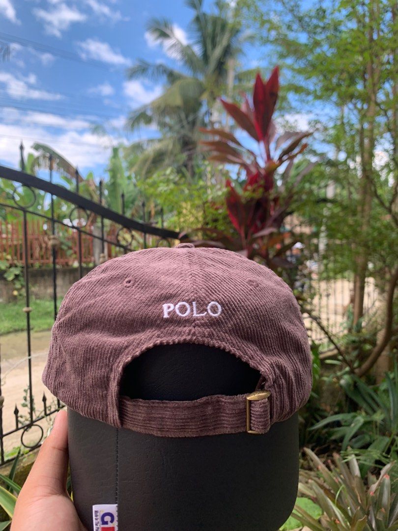 Polo Style Corduroy Cap 153 Charcoal detail 4