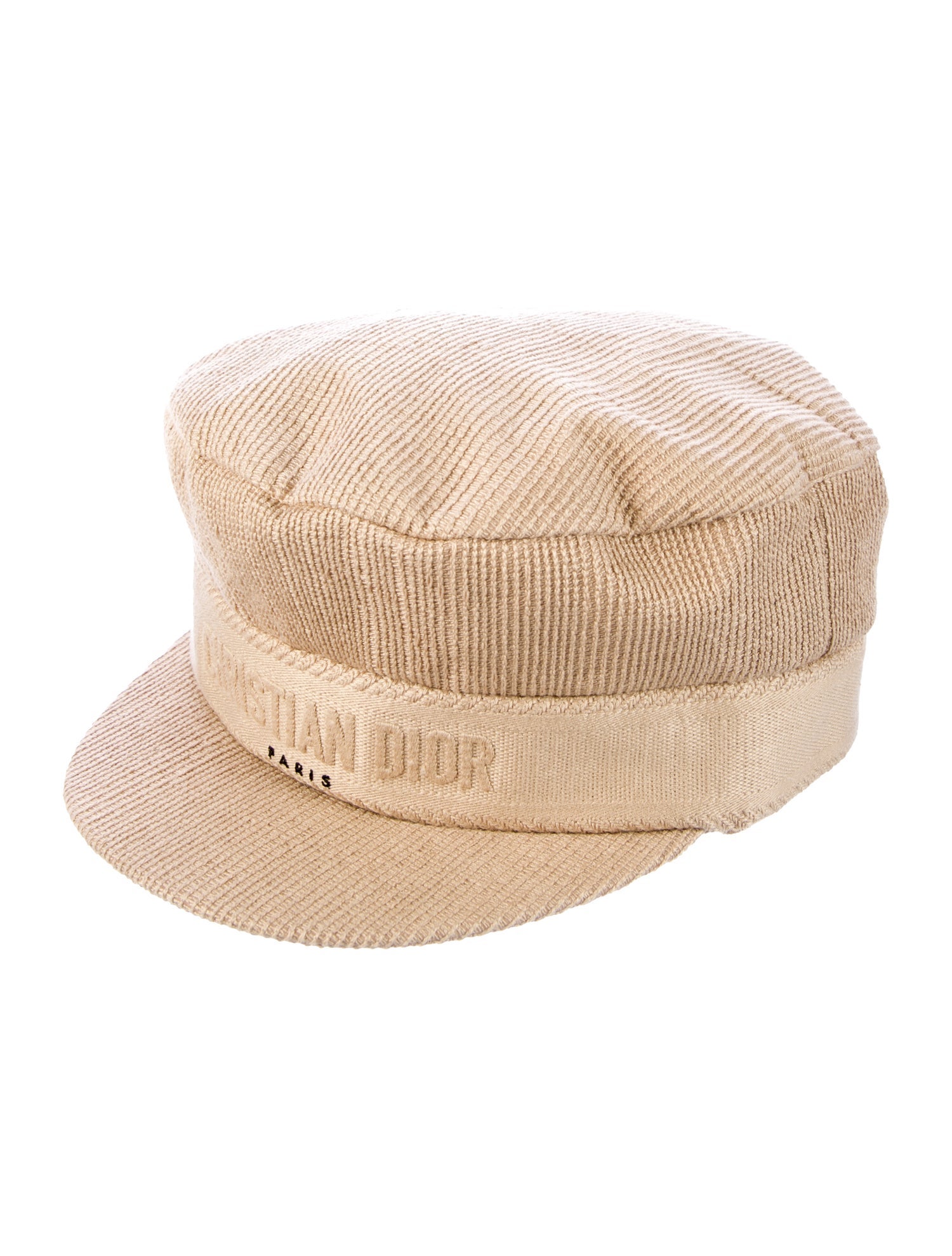 Dior Style Corduroy Cap 165 Cream detail 4