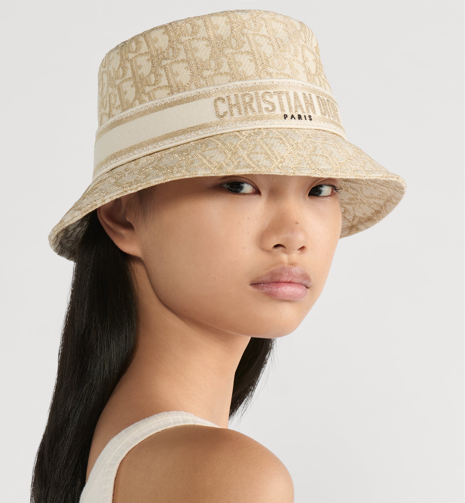 Dior Style Bucket Hat 171 Cream detail 3