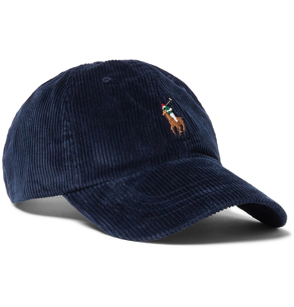 Polo Style Corduroy Cap 175 Navy detail 2
