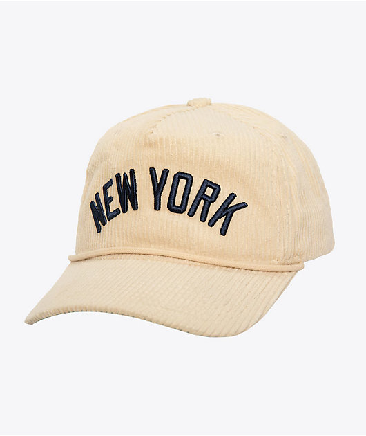 Yankees Style Corduroy Cap 177 Cream detail 3