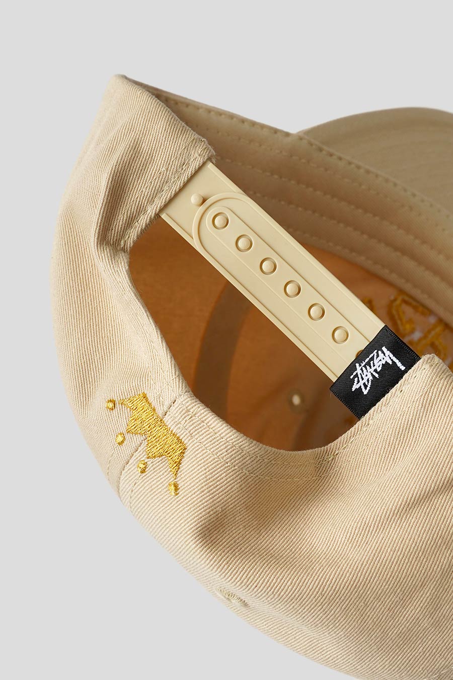 Stussy Style Sport Cap 187 Stone detail 4