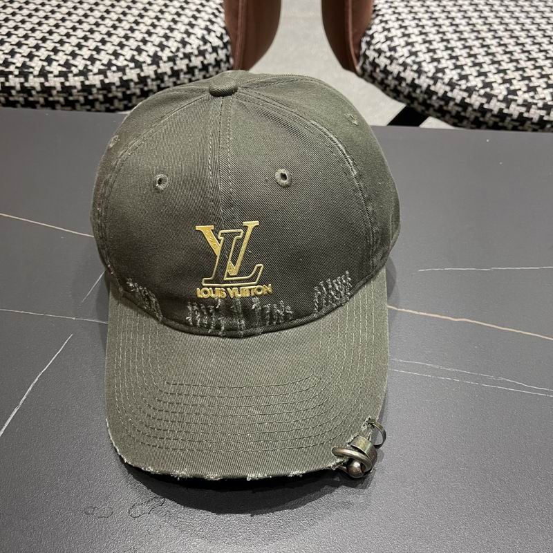 LV Style Box Logo Cap 196 Stone detail 4