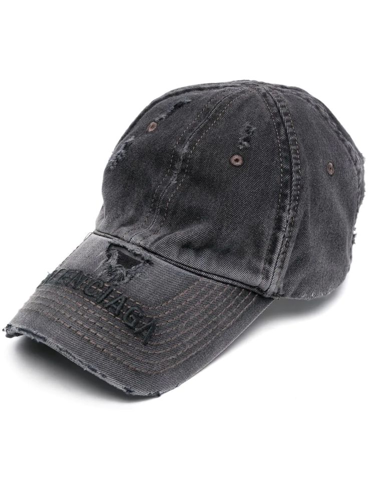 Balenciaga Style Denim Cap 201 Bone detail 2