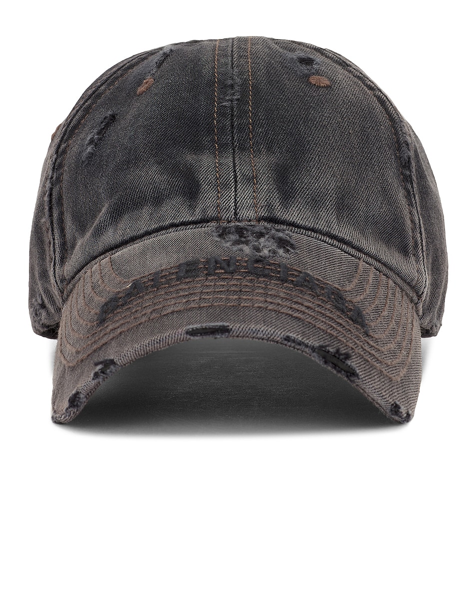 Balenciaga Style Denim Cap 201 Bone detail 4