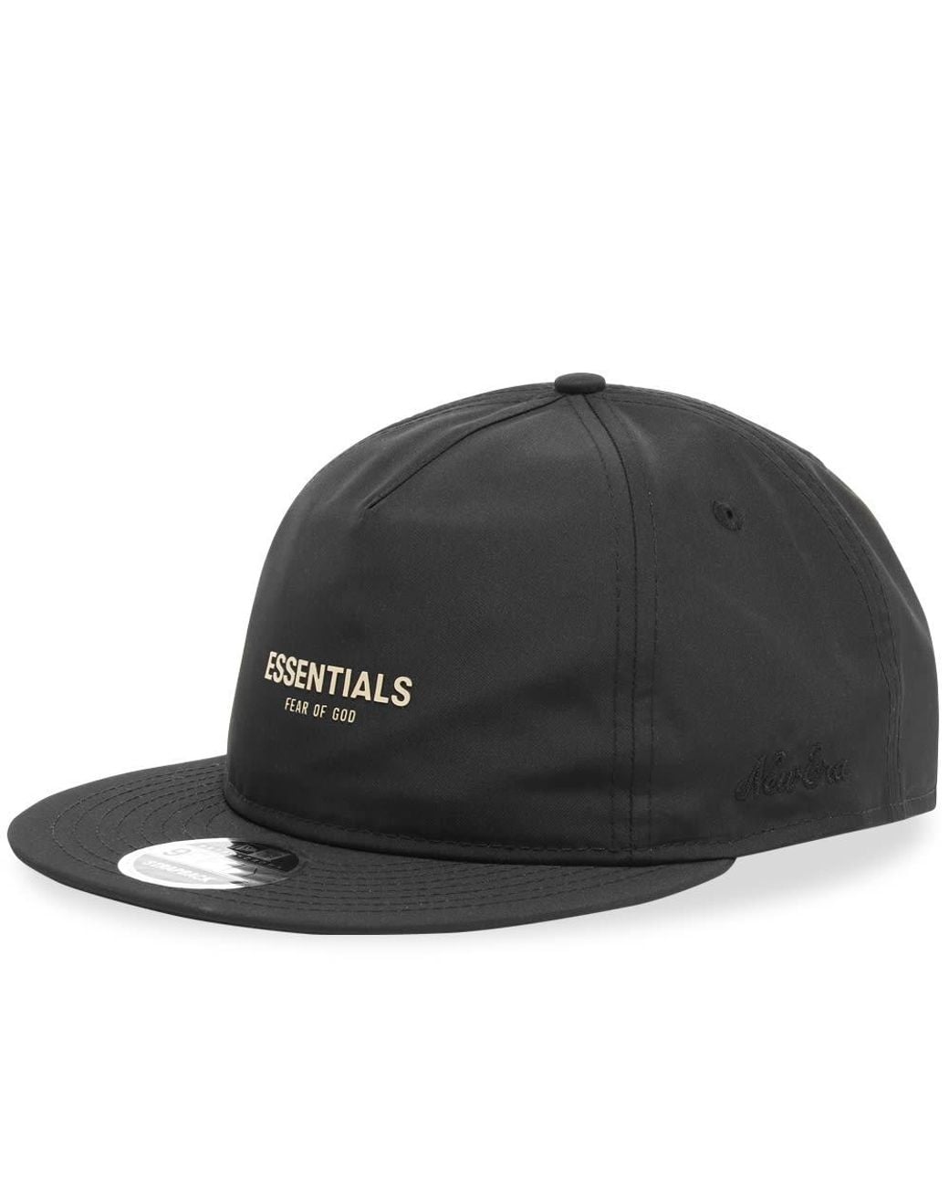 Essentials Style Box Logo Cap 202 Stone detail 4