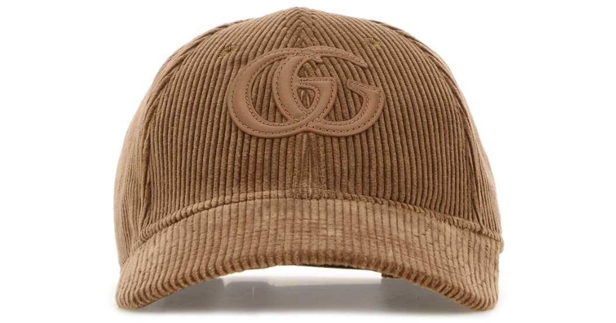 Gucci Style Corduroy Cap 203 Bone detail 4