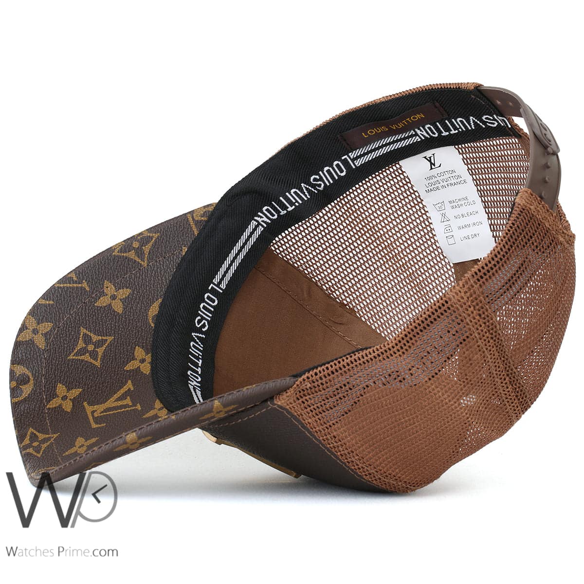 LV Style Trucker Hat 204 Chocolate detail 3