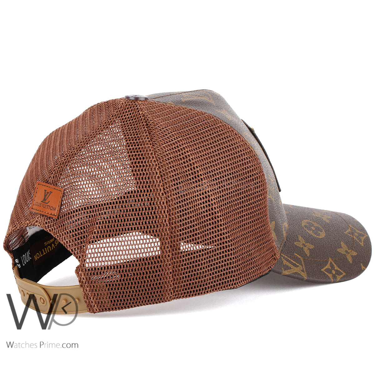 LV Style Trucker Hat 204 Chocolate detail 4