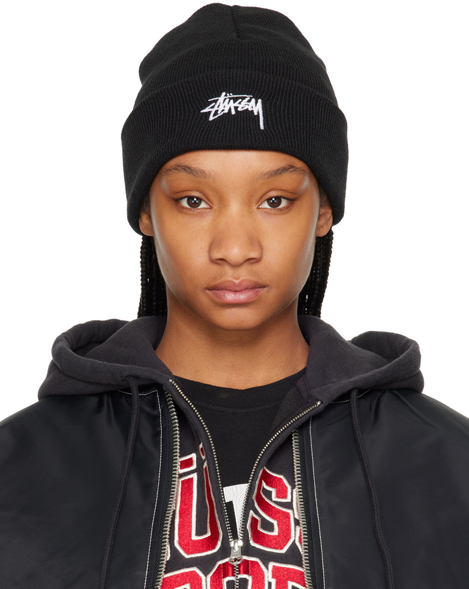 Stussy Style Cuffed Beanie 208 Black detail 3