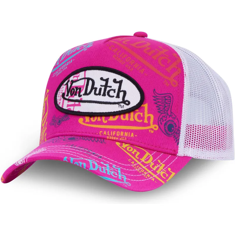 Von Dutch Style Von Dutch Trucker Pink / White detail 4