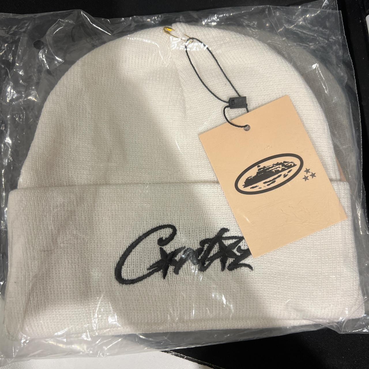Corteiz Style Wool Beanie 210 Sand detail 3