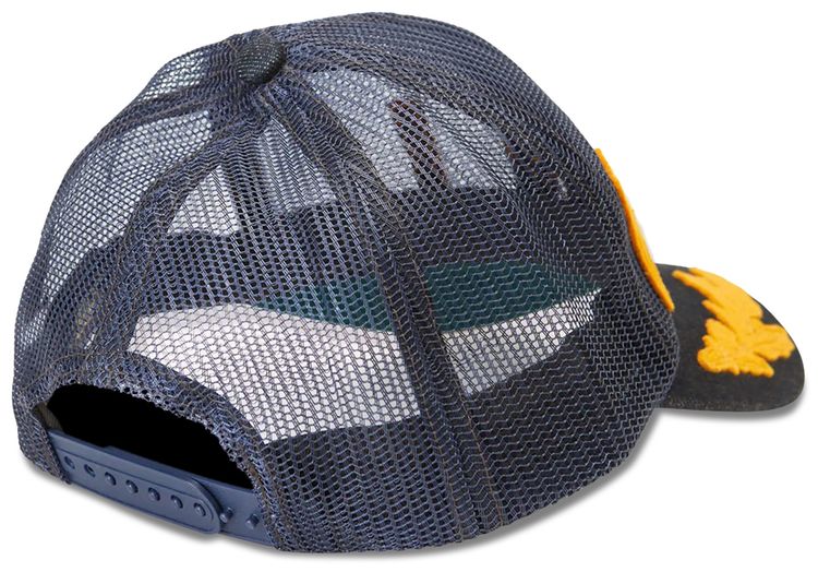 Polo Style Trucker Hat 211 Navy detail 2