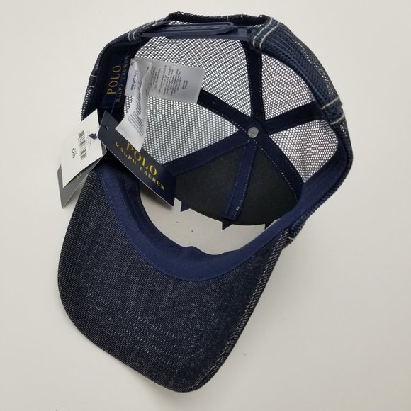 Polo Style Trucker Hat 211 Navy detail 3