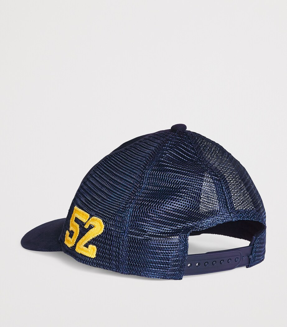 Polo Style Trucker Hat 211 Navy detail 4