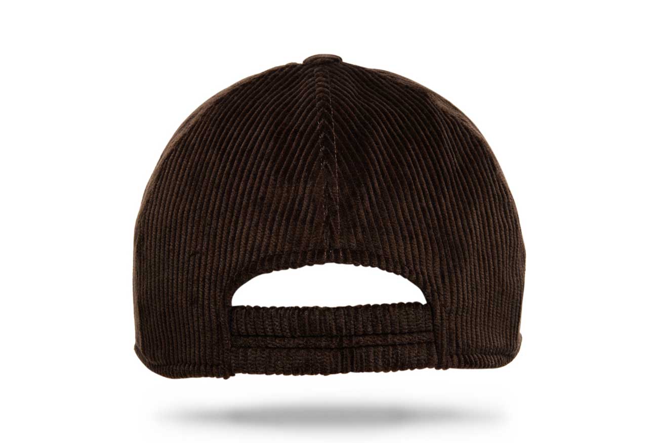 Balenciaga Style Corduroy Cap 217 Chocolate detail 3