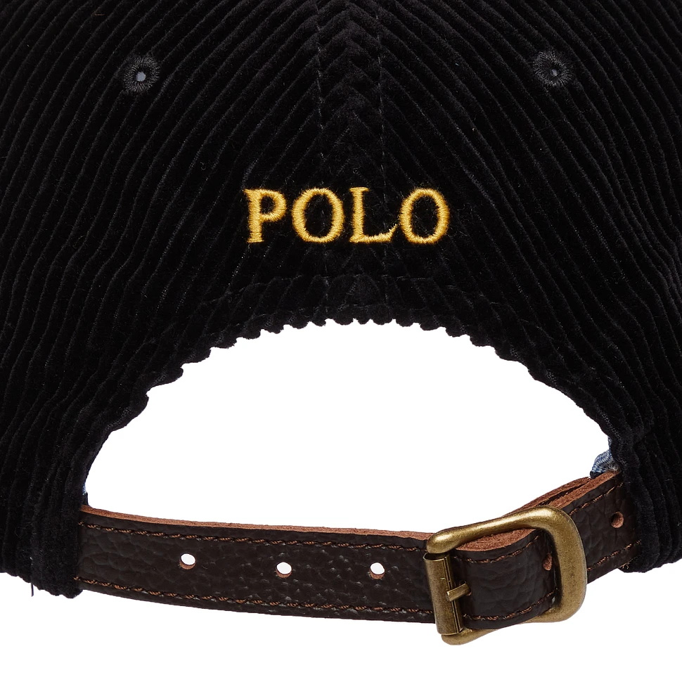Polo Style Corduroy Cap 221 Charcoal detail 3
