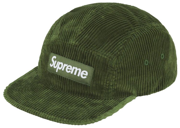 Supreme Style Corduroy Cap 223 Olive detail 2