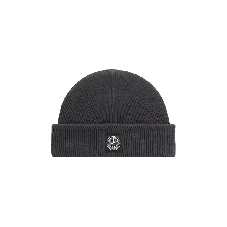 Stone Island Style Compass Beanie Charcoal detail 2