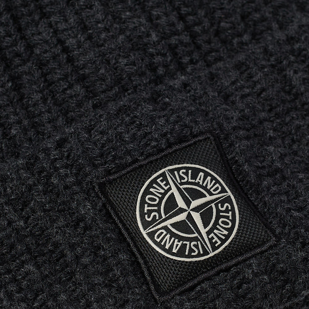 Stone Island Style Compass Beanie Charcoal detail 3