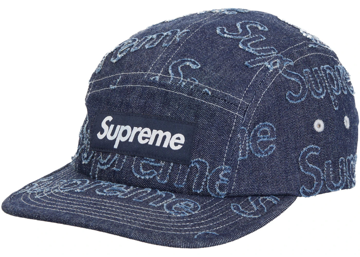 Supreme Style Denim Cap 230 Navy detail 2