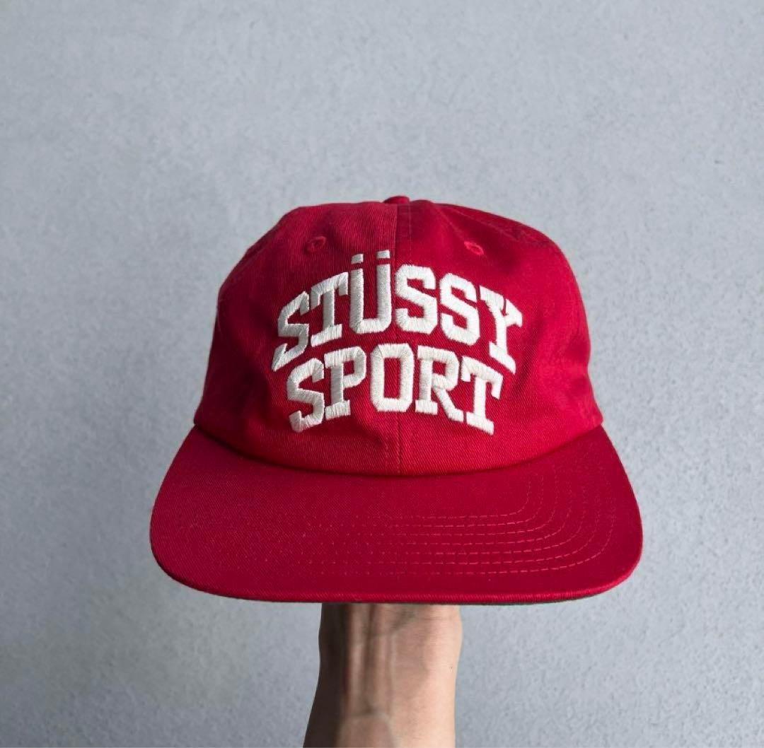 Stussy Style Sport Cap 232 Cherry detail 4