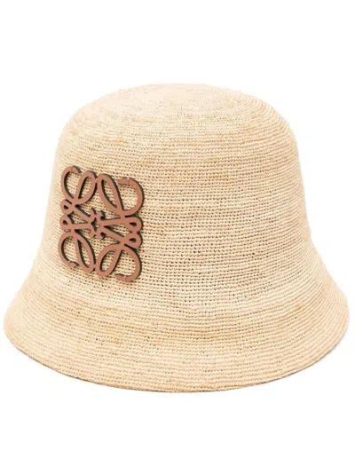 Loewe Style Anagram Fisherman Hat Beige detail 4