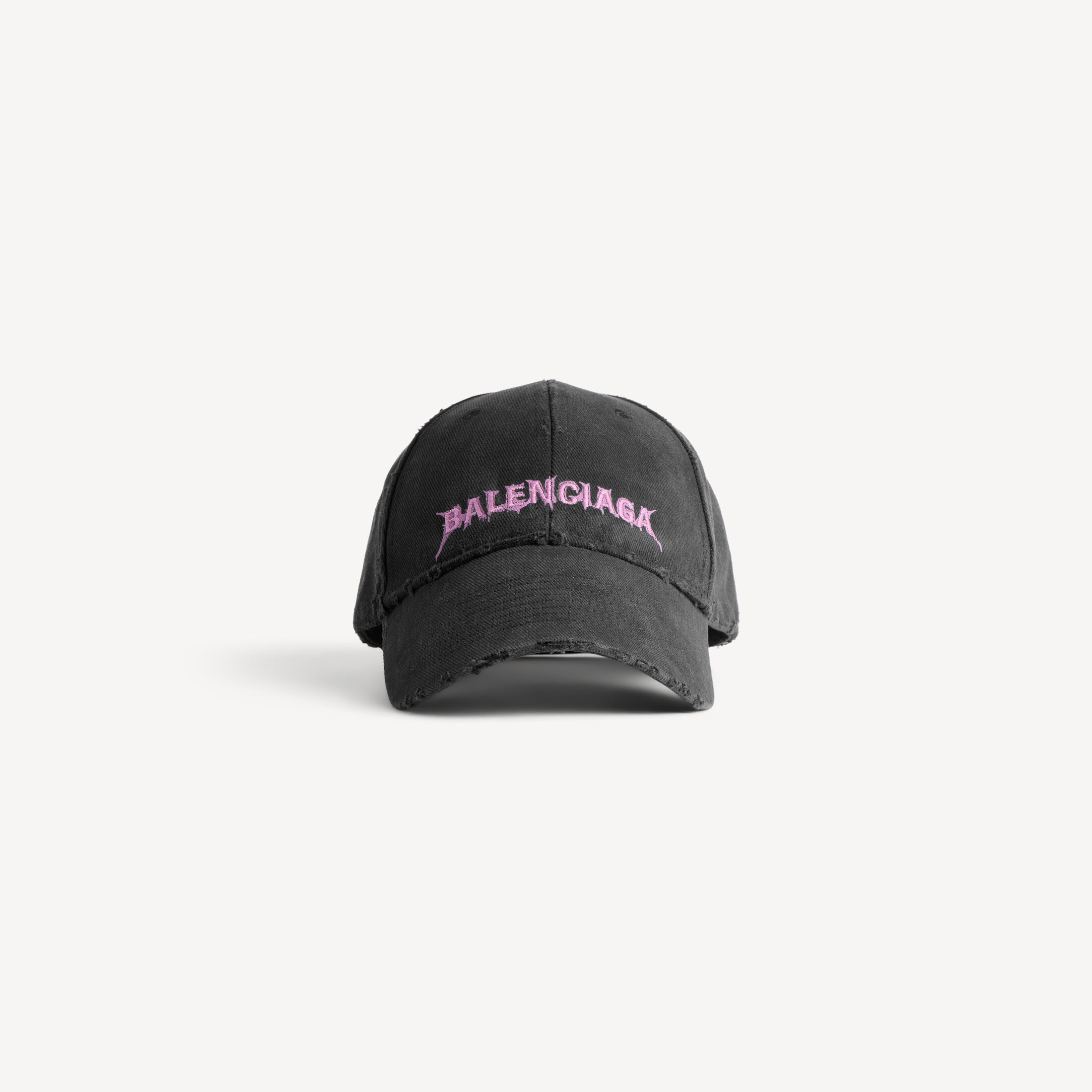 Balenciaga Style Box Logo Cap 243 Charcoal detail 3