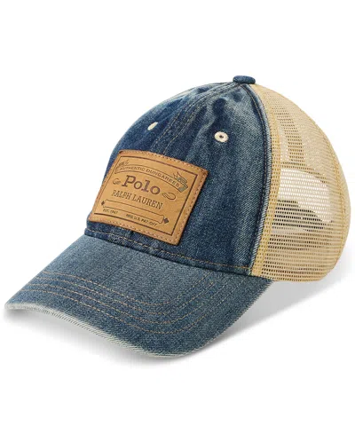 Polo Style Trucker Hat 249 Bone detail 2