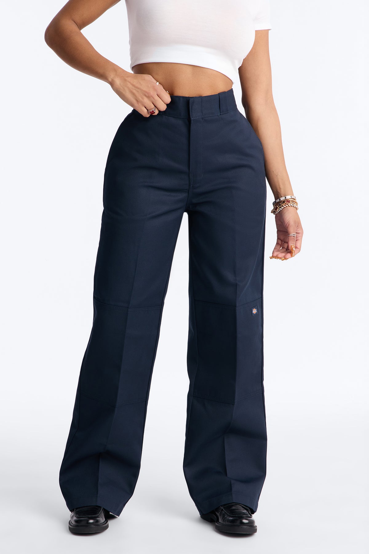 Yeezy Gap Style Double-Knee Work Pant 32 Navy detail 2