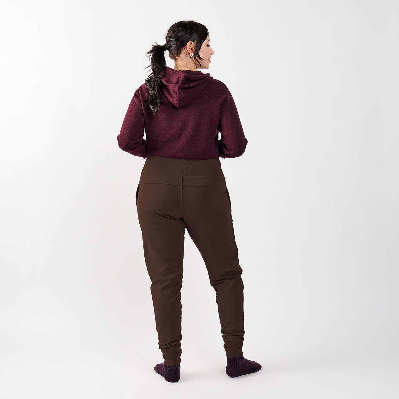 ALD Style Fleece Jogger 34 Chocolate detail 2