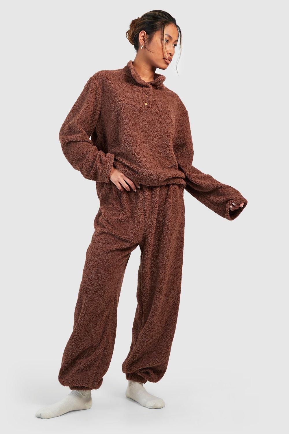 ALD Style Fleece Jogger 34 Chocolate detail 4