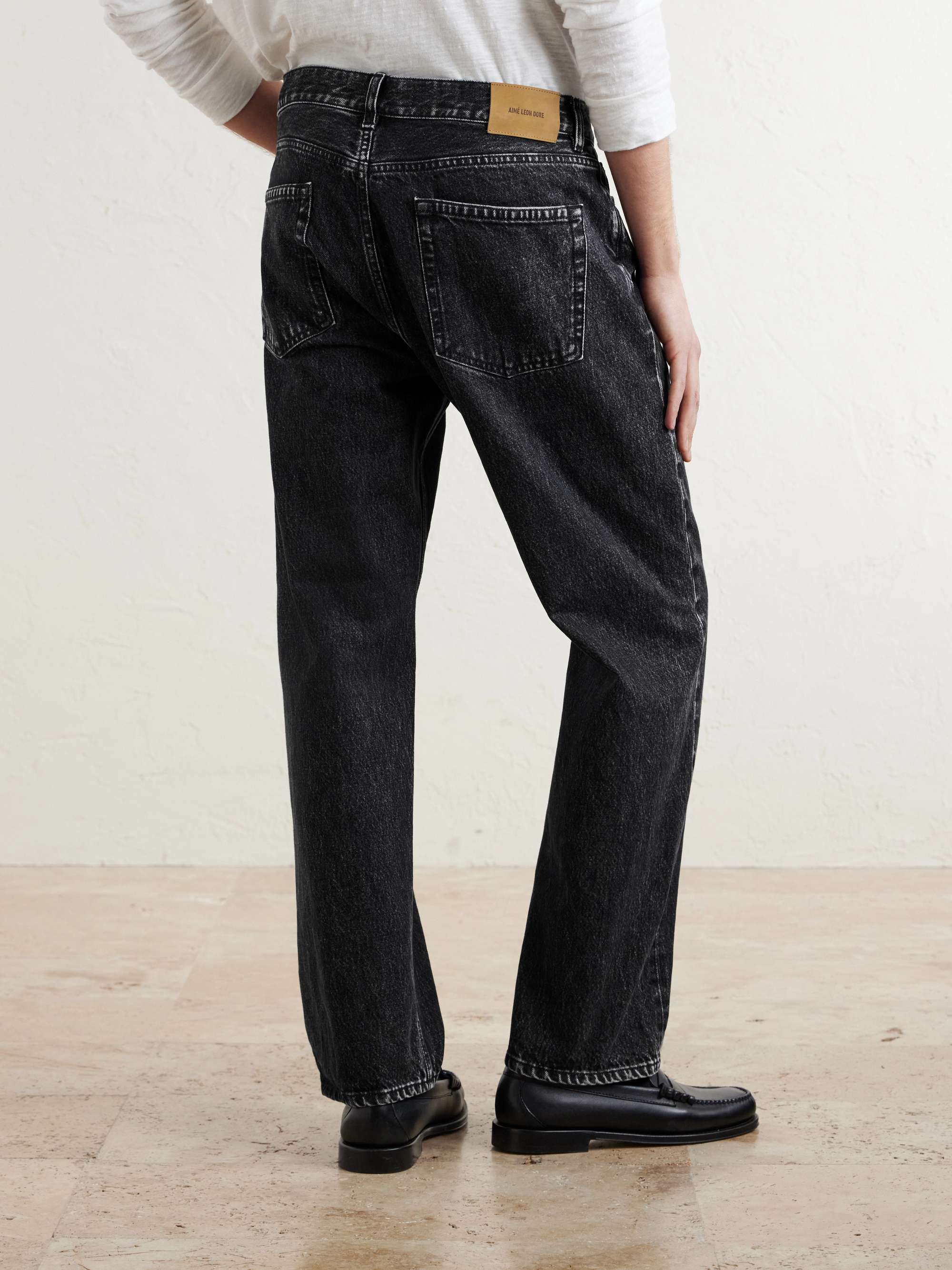 ALD Style Slim Denim 37 Chocolate detail 4