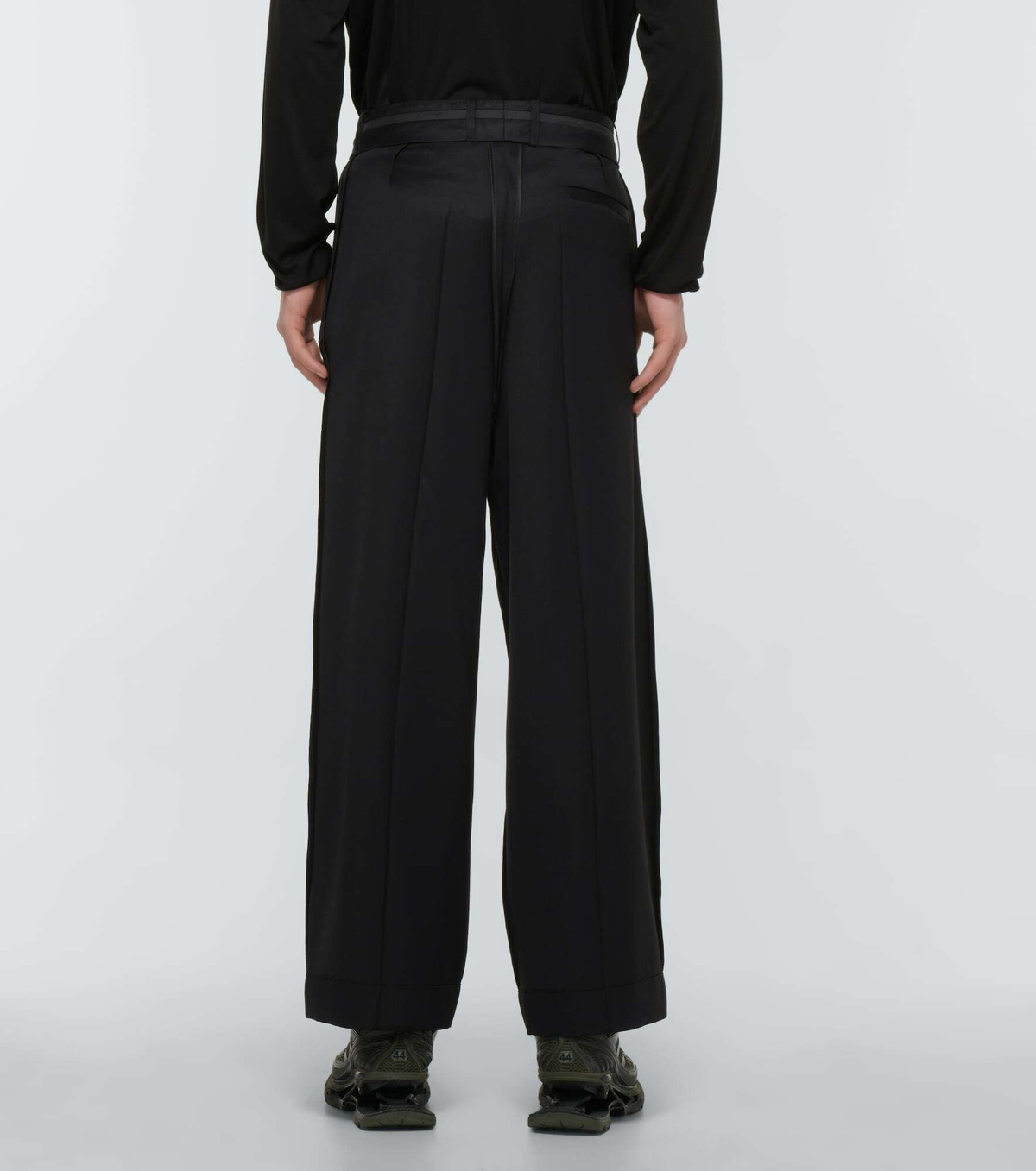 Balenciaga Style Wool Trouser 39 Charcoal detail 2
