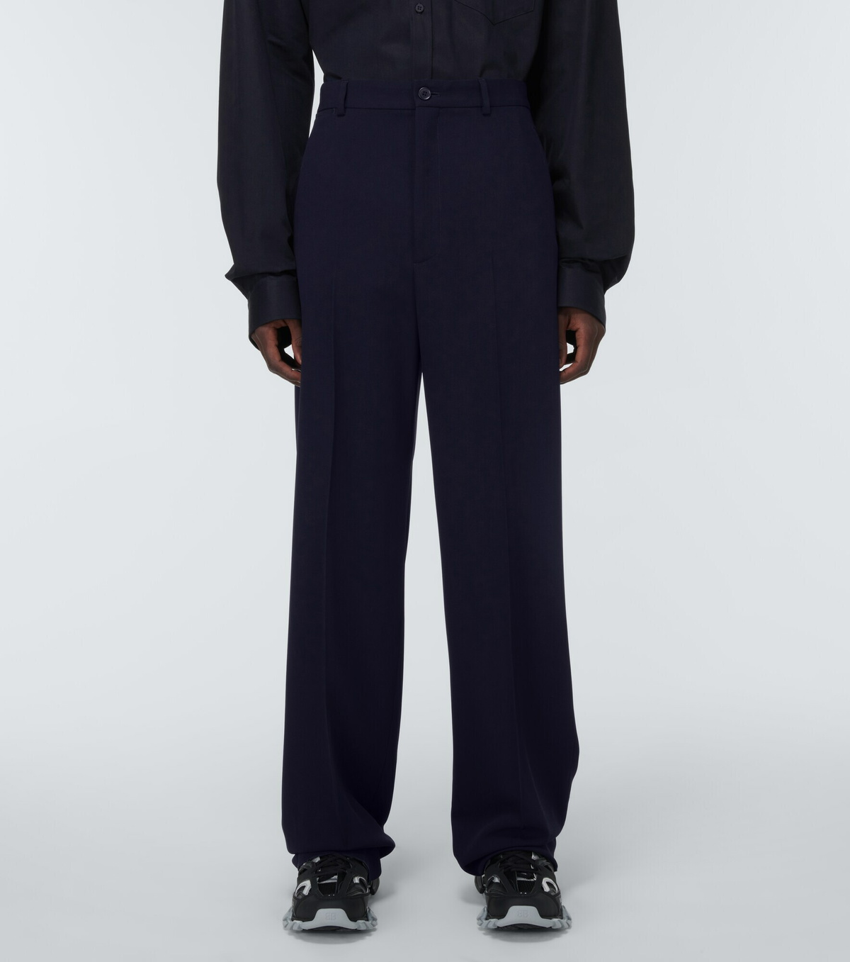 Balenciaga Style Wool Trouser 39 Charcoal detail 3