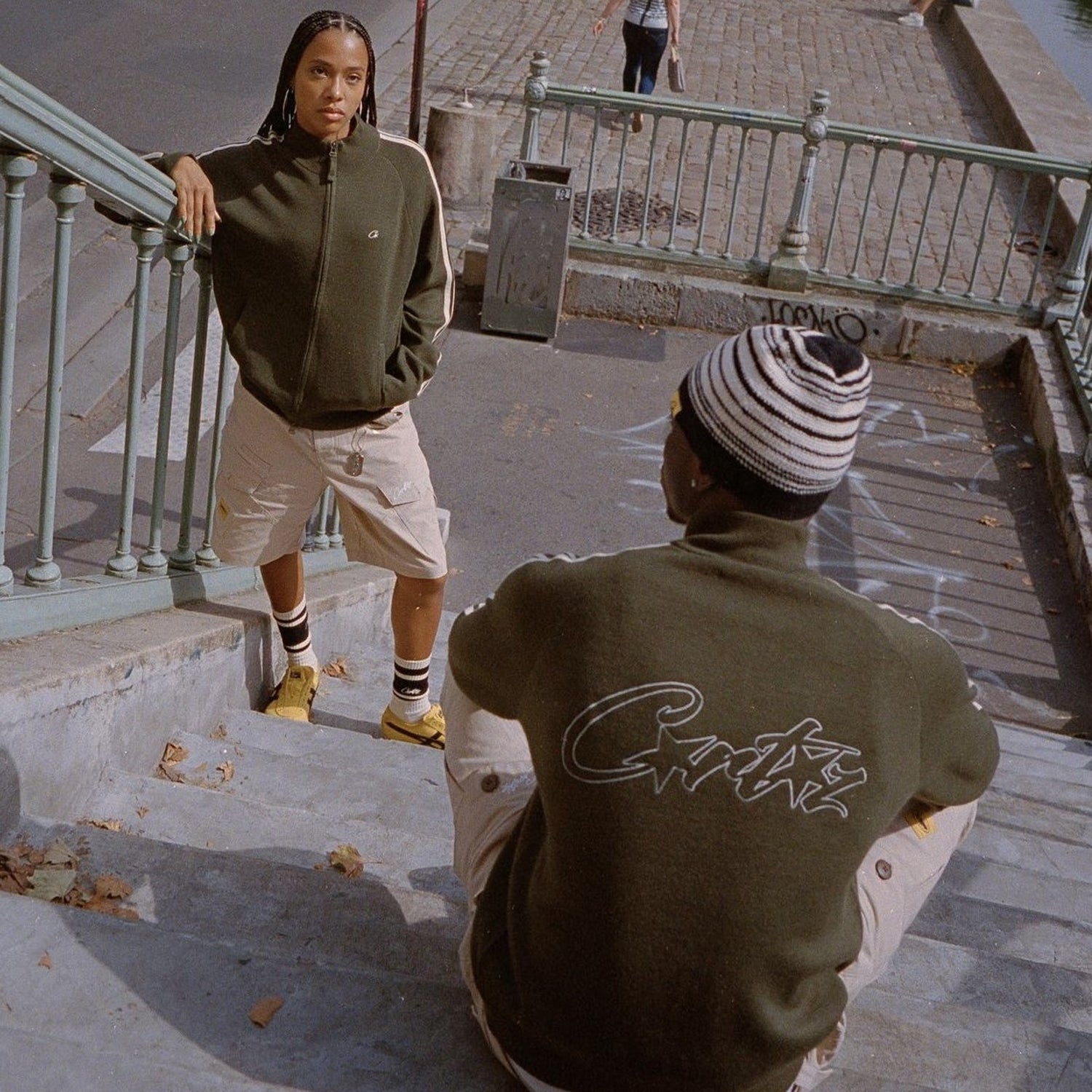 Corteiz Style Fleece Jogger 41 Olive detail 2