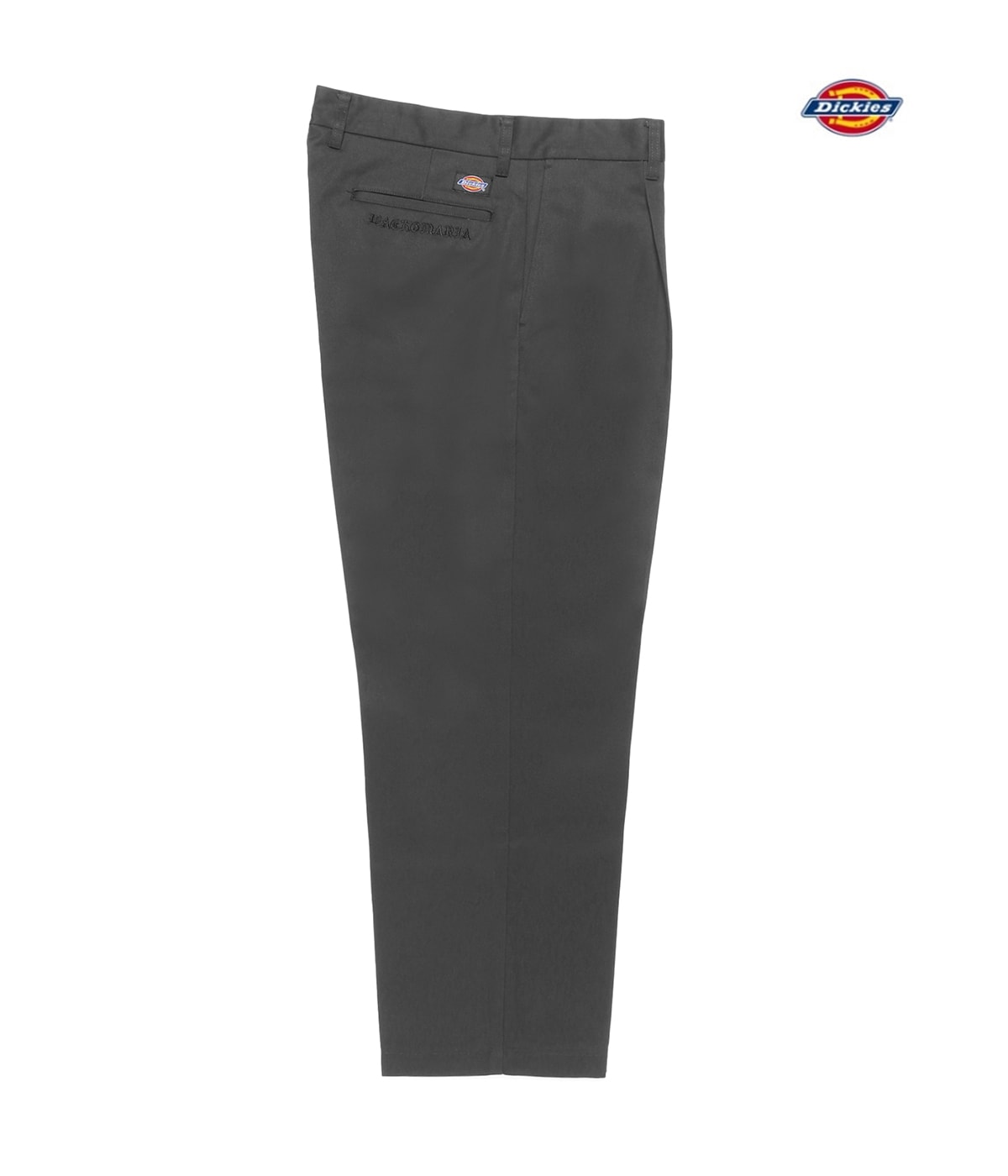 Dickies Style Pleated Trouser 42 Charcoal detail 2