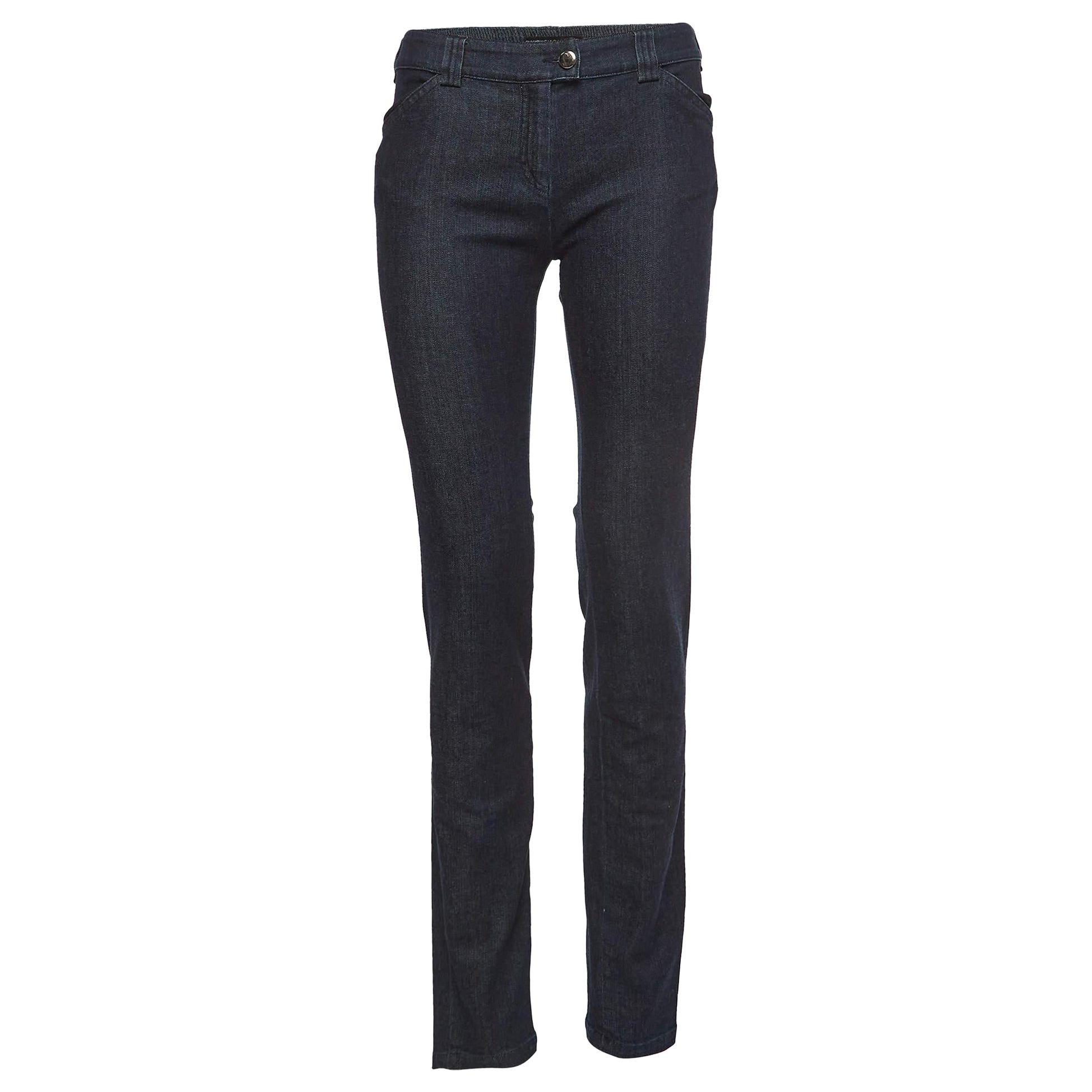 Balenciaga Style Slim Denim 44 Navy detail 3