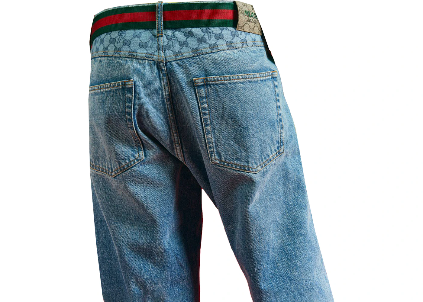 Gucci Style Baggy Denim 47 Vintage Wash detail 4