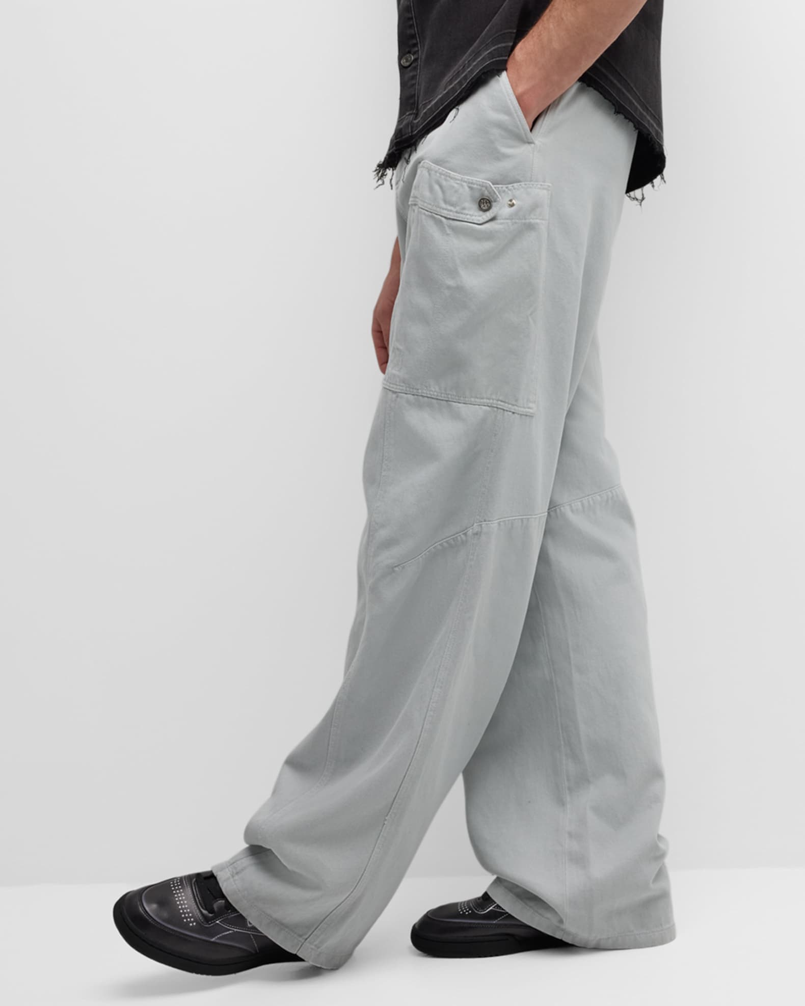 Palm Angels Style Baggy Denim 49 Charcoal detail 4