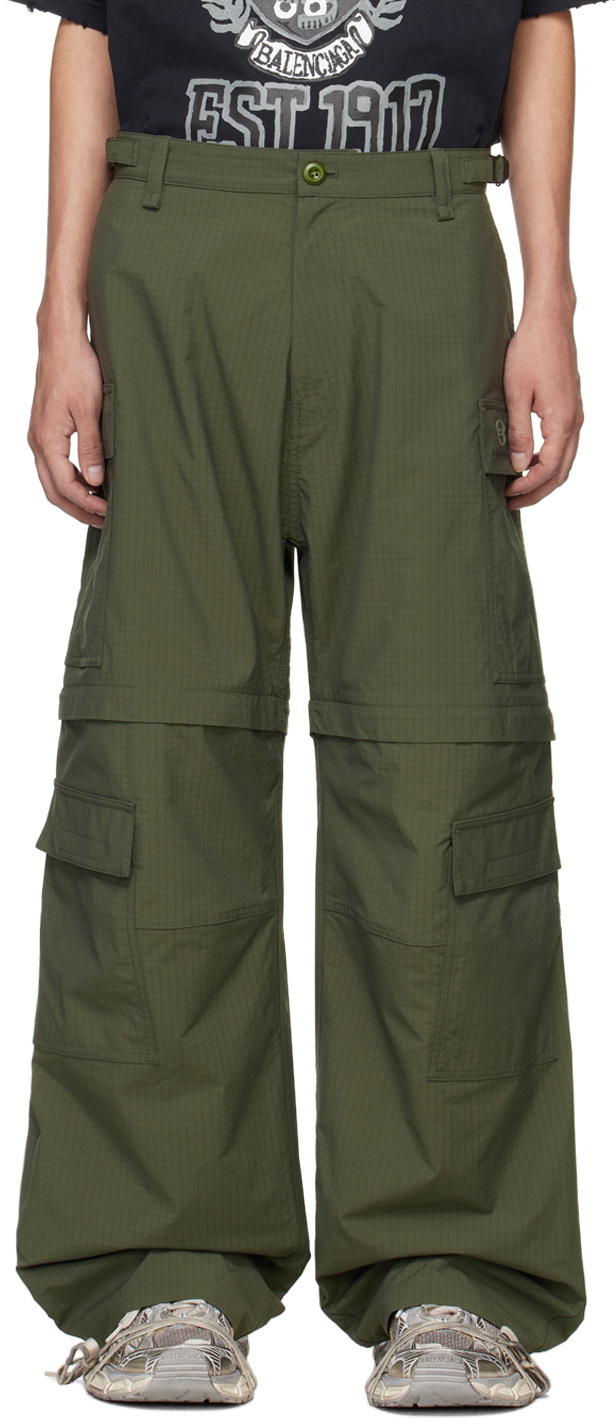 Balenciaga Style Utility Pant 50 Olive detail 2